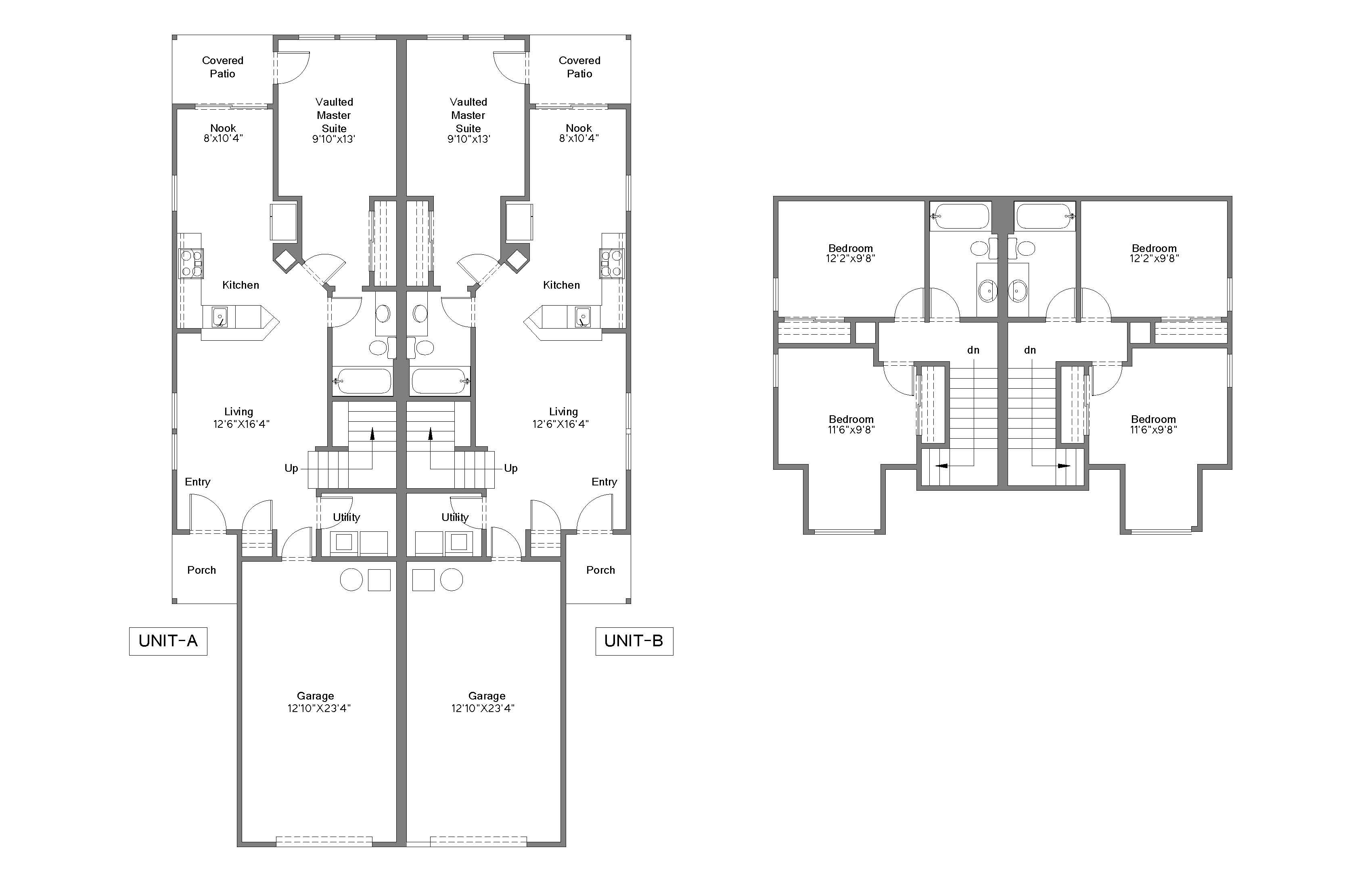 Architectural Floor Plan, Floor Plan With Autocad Drawings