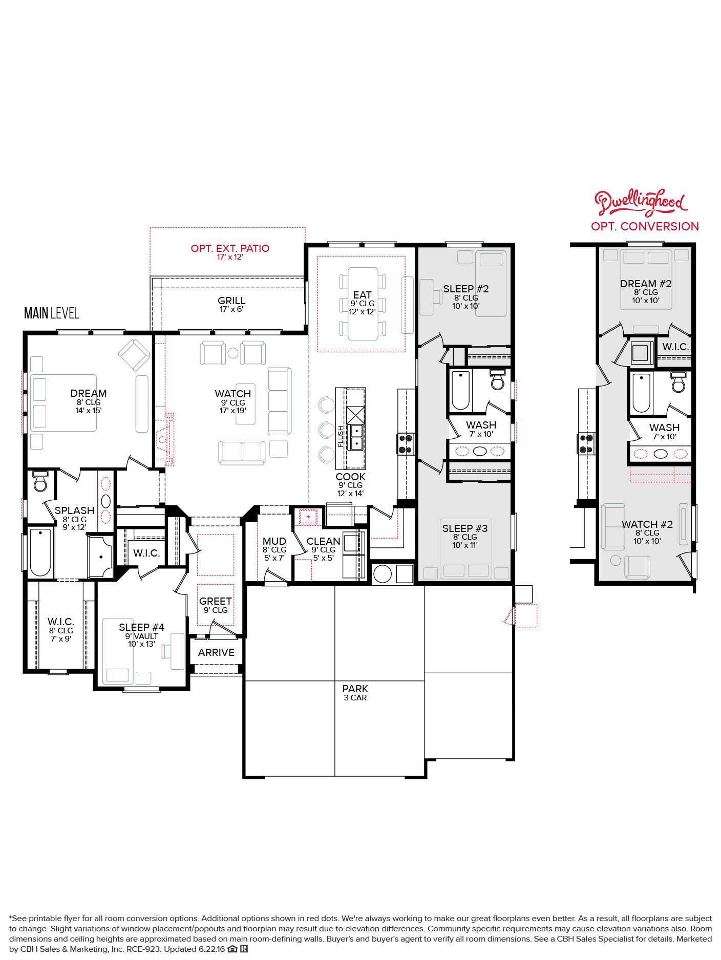 Monterey 2100 CBH Homes Floor plans, House floor plans