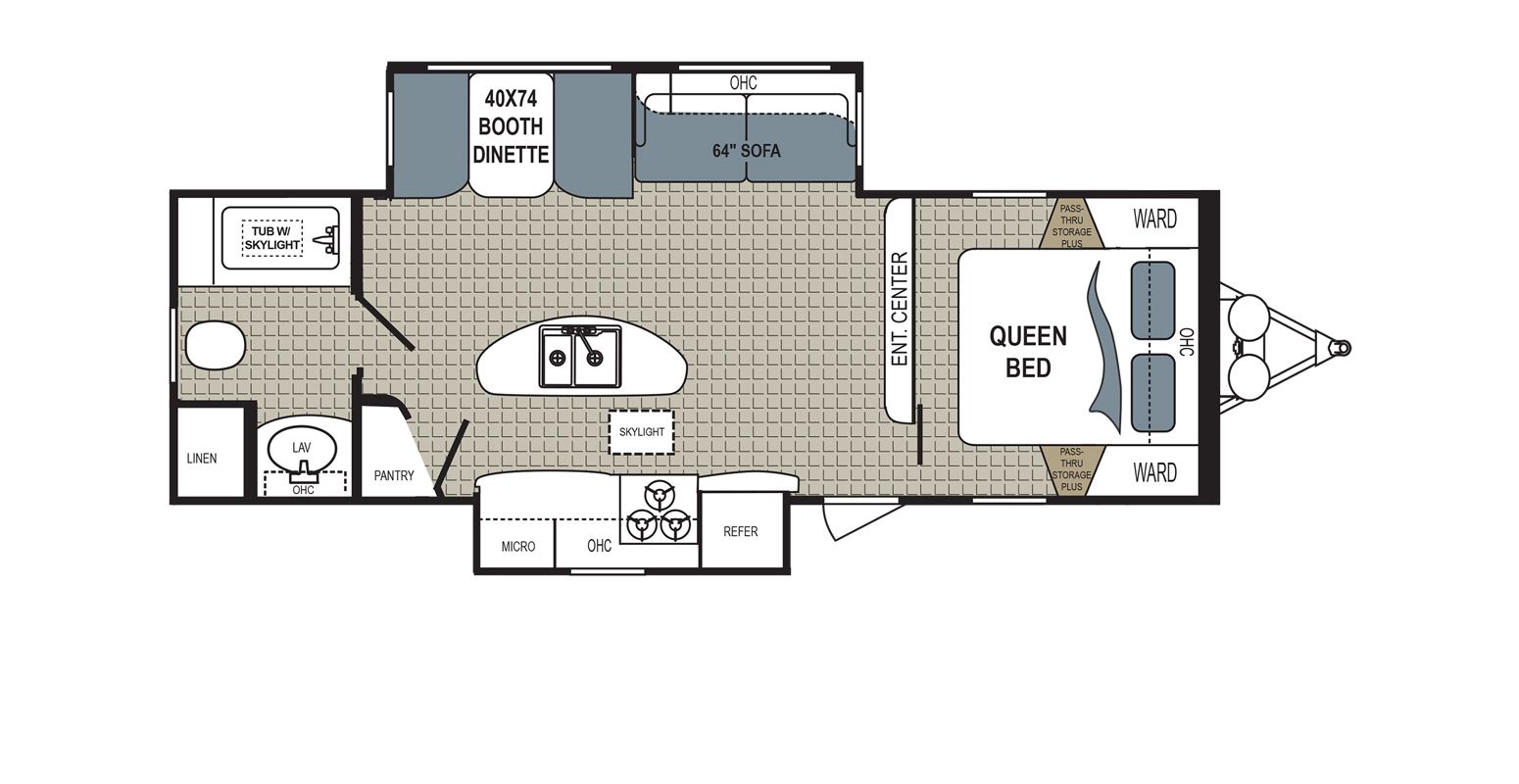 Kodiak 279RBSL Floorplans Detail Floor plans, Pull