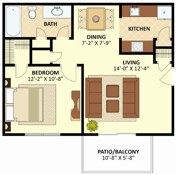 Image result for floor plans 600 square foot apartments