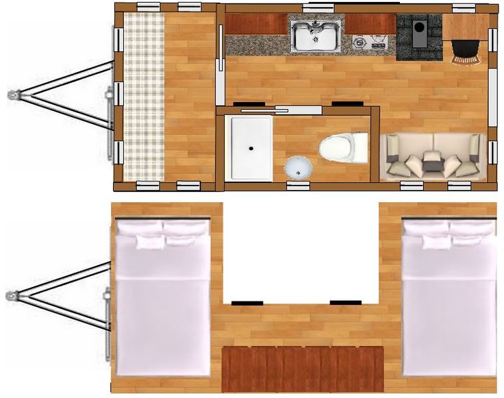 8x16 Easy to Read Tiny Home Plans Tiny house plans, Shed
