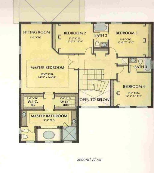 Floorplans Varese Model 2nd Floor Luxury Cutler Cay Home