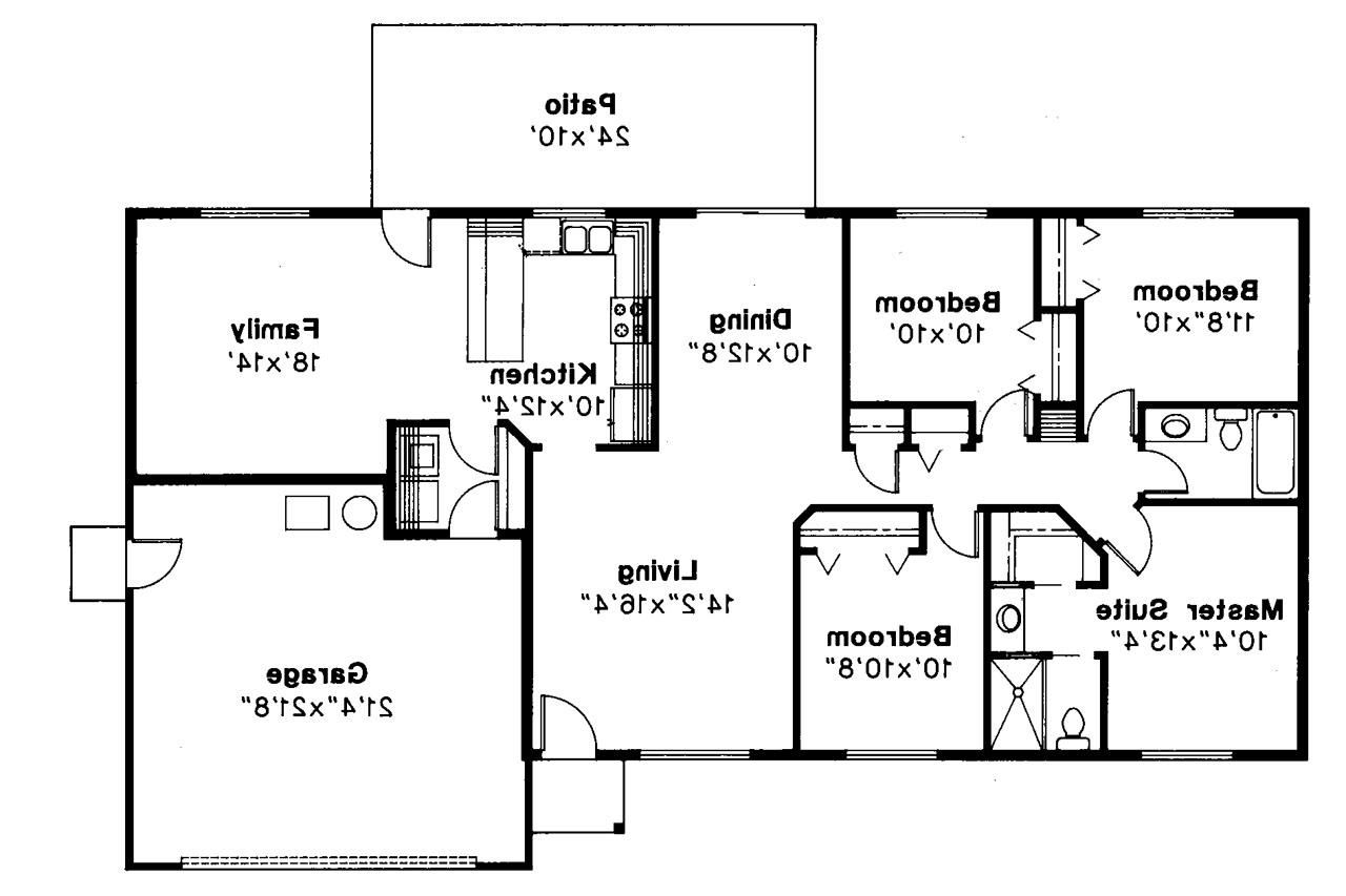 3 Bedroom Ranch House Plans With Walkout Basement For