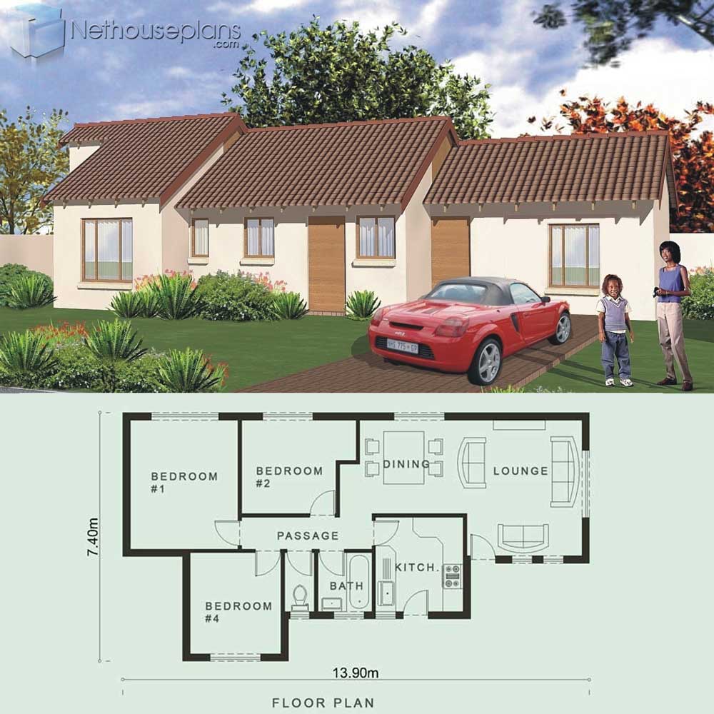Modern 3 bedroom House Plans PDF in South Africa
