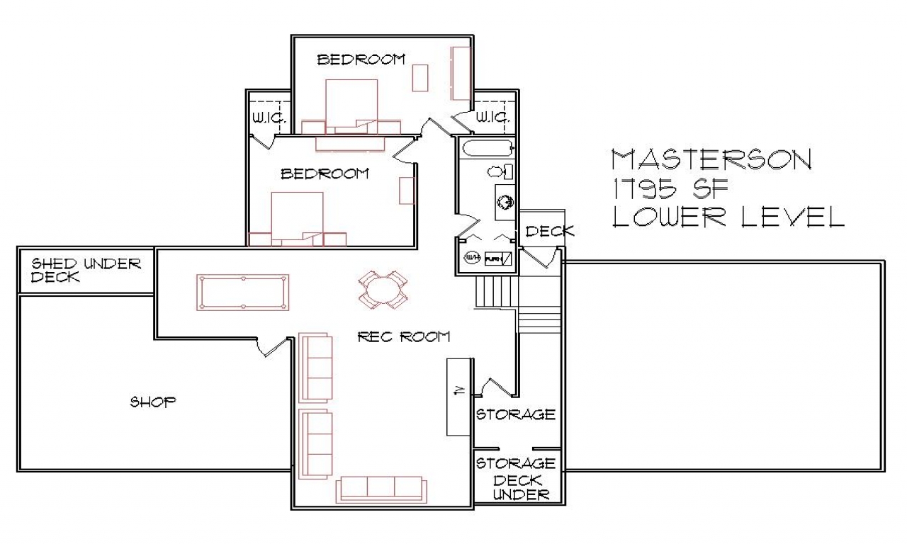 3Bedroom SplitLevel Plans Split Level Floor Plans, 1300