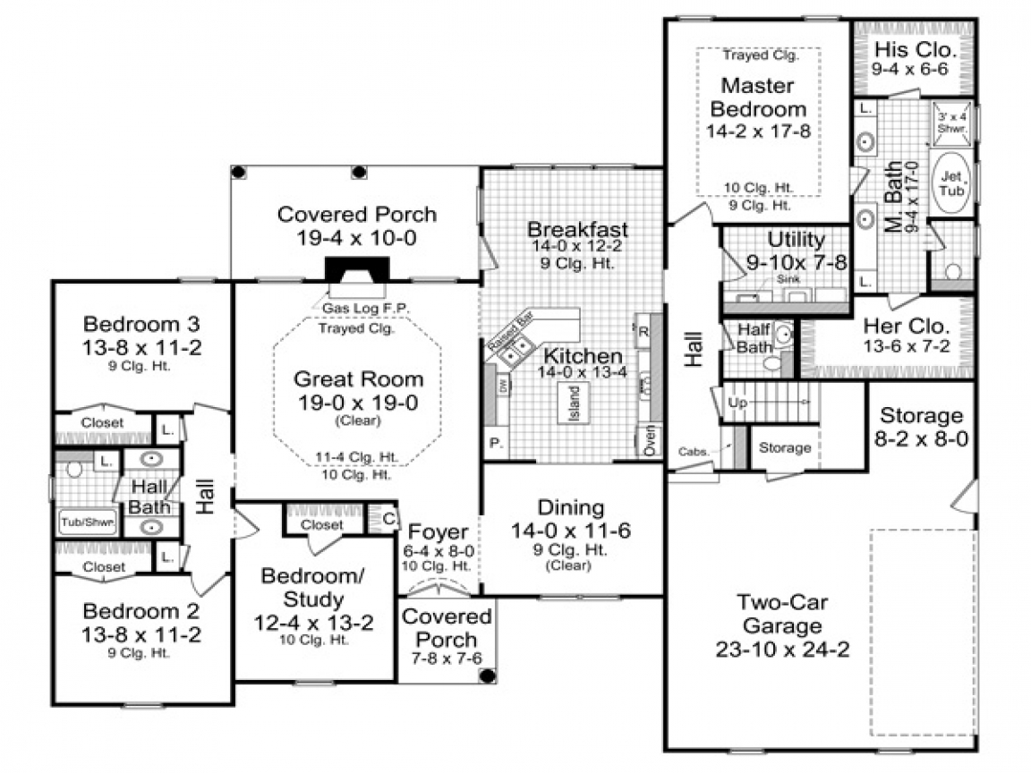 3000 Sq Ft. House 3000 Sq FT Ranch House Plans, 30000