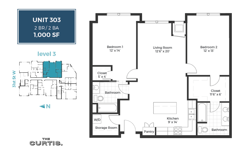 The Curtis Apartments Floor Plans