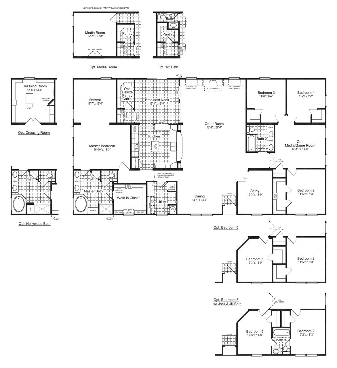 The Evolution VR41764C manufactured home floor plan or