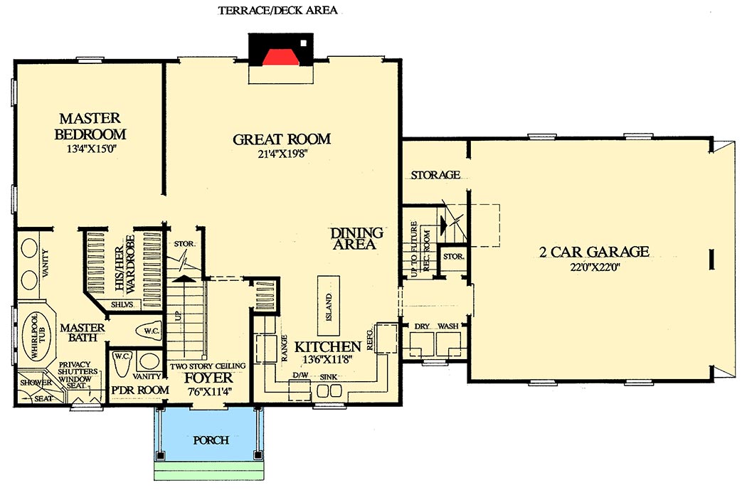 Cape Cod with Open Floor Plan 32435WP Architectural