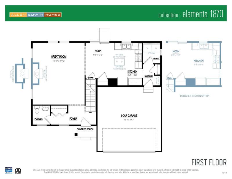 Elements 1870 Home Plan by Allen Edwin Homes in Plan