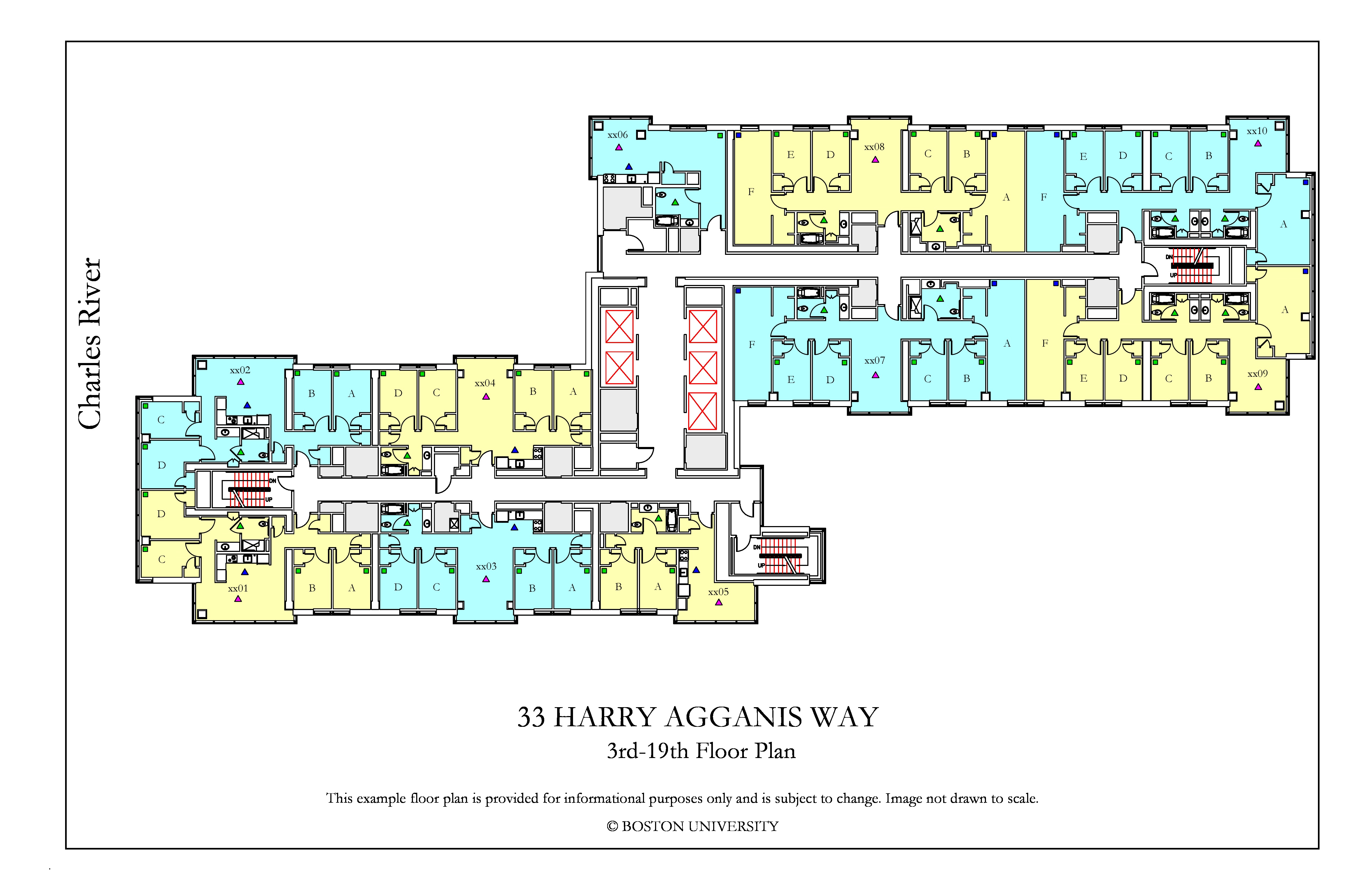 33 Harry Agganis Way Floor Plan Boston University Housing