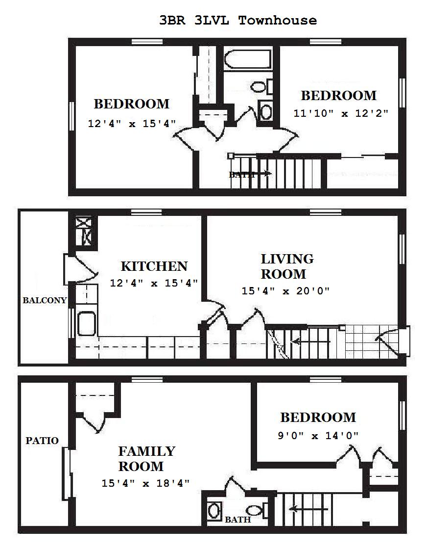 Floor Plans Meadowbrook Apartments