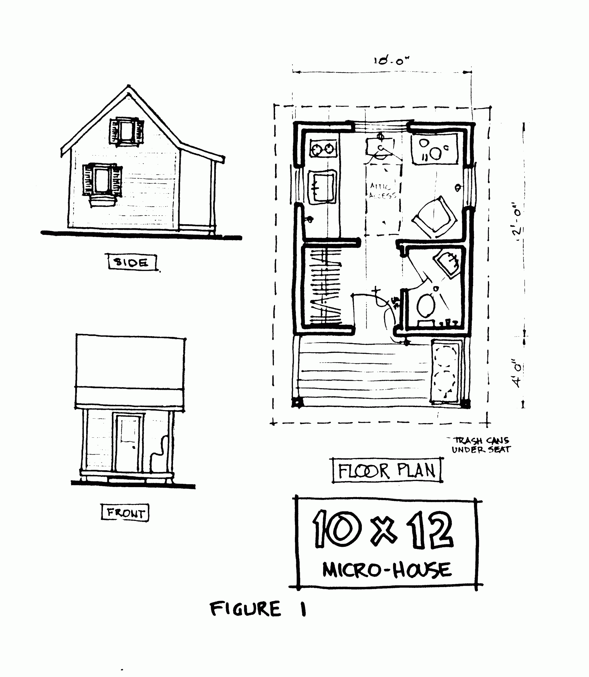 10X12 Tiny House Floor Plans - floorplans.click