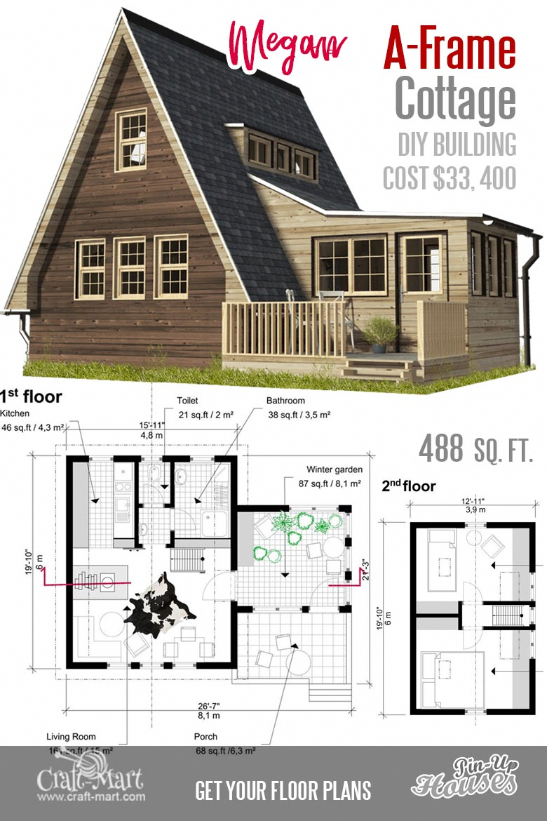AFrameHome A frame house plans, Cute small houses