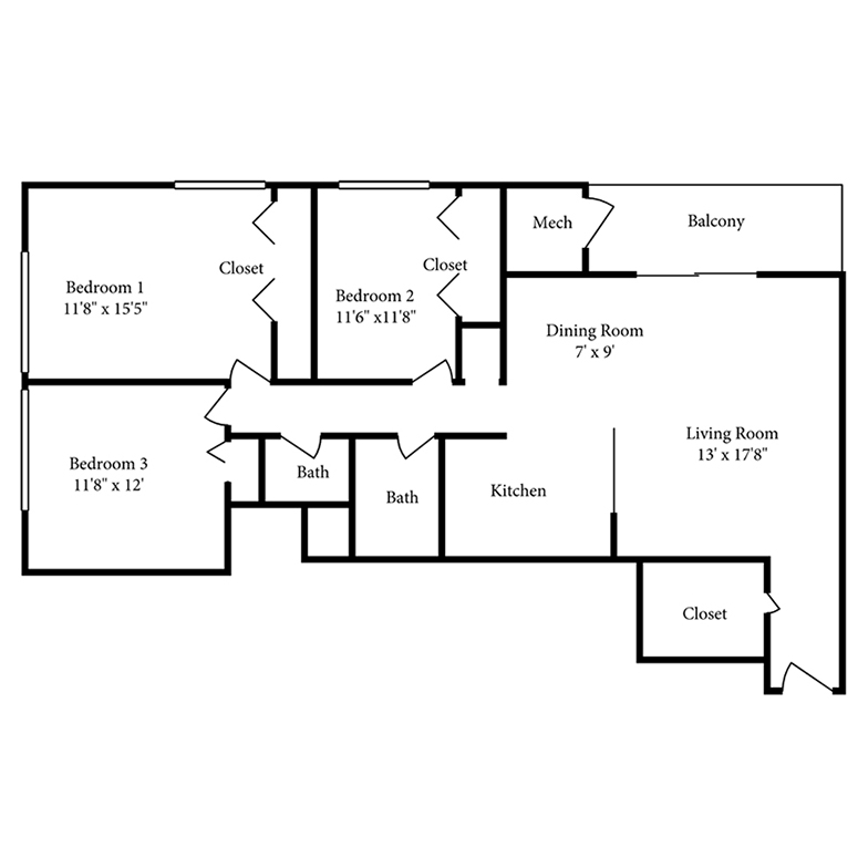Floor Plans Forest Park Apartments Silver Spring, MD