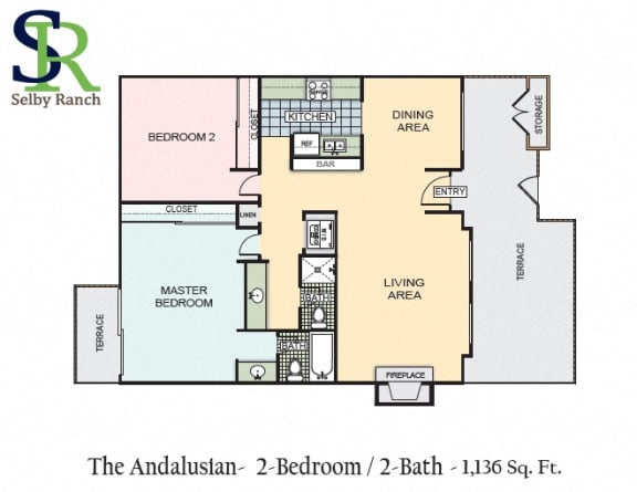 Floor Plans of Selby Ranch Apartment Homes in Sacramento, CA