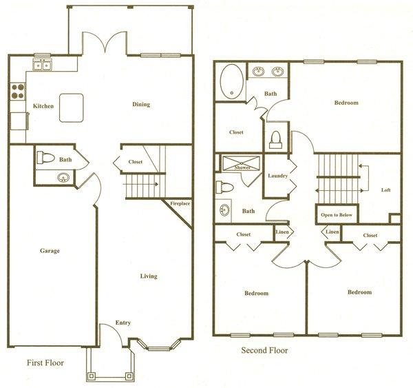 Floor Plans of Bristol Village at Charter Colony in