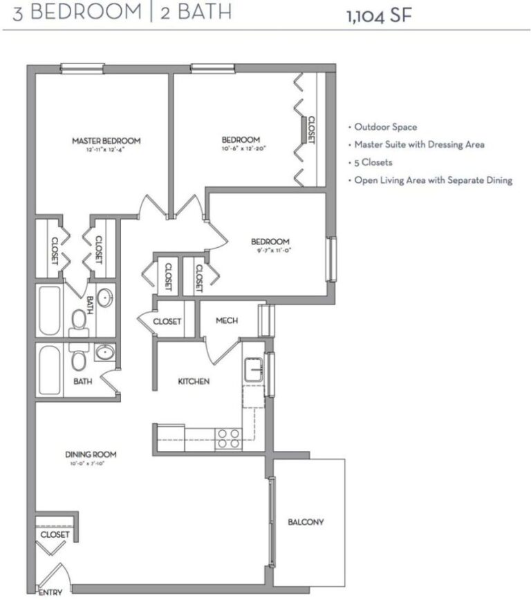 Floor Plan Echelon Glen Apartments