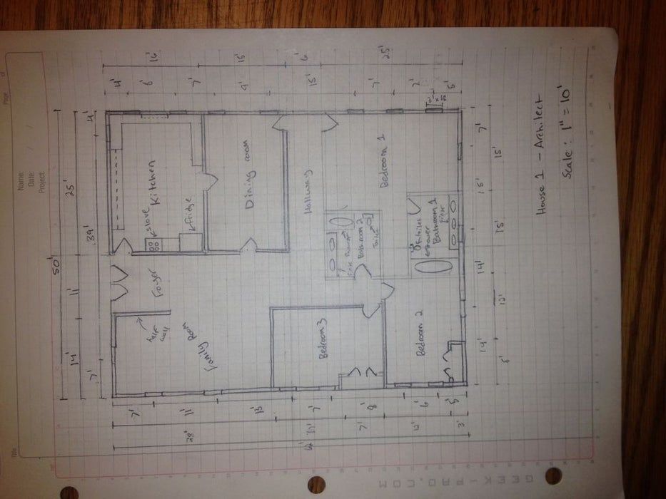 How to Manually Draft a Basic Floor Plan Floor plan