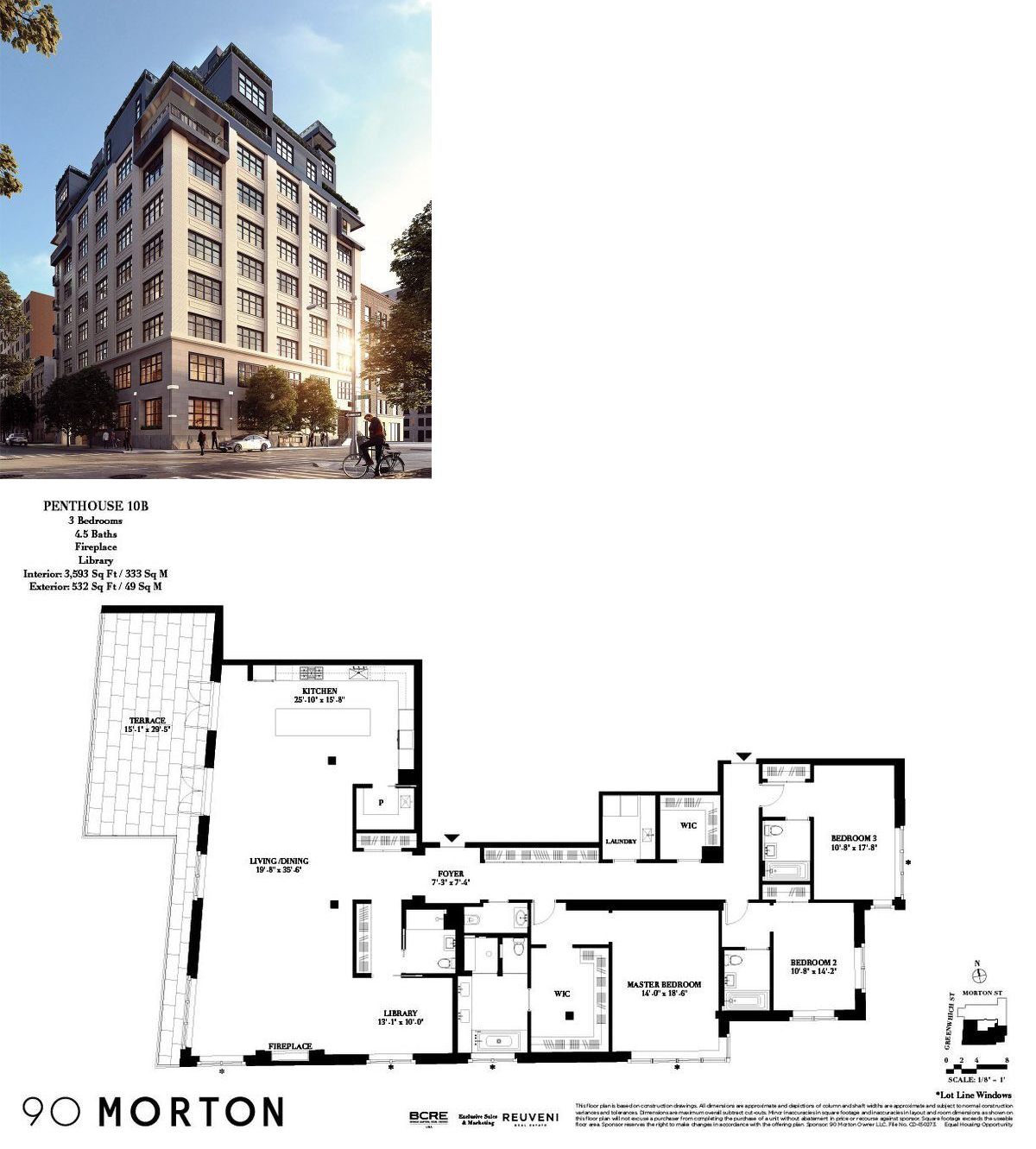 90 Morton Street, Penthouse 10B This is the reinvention