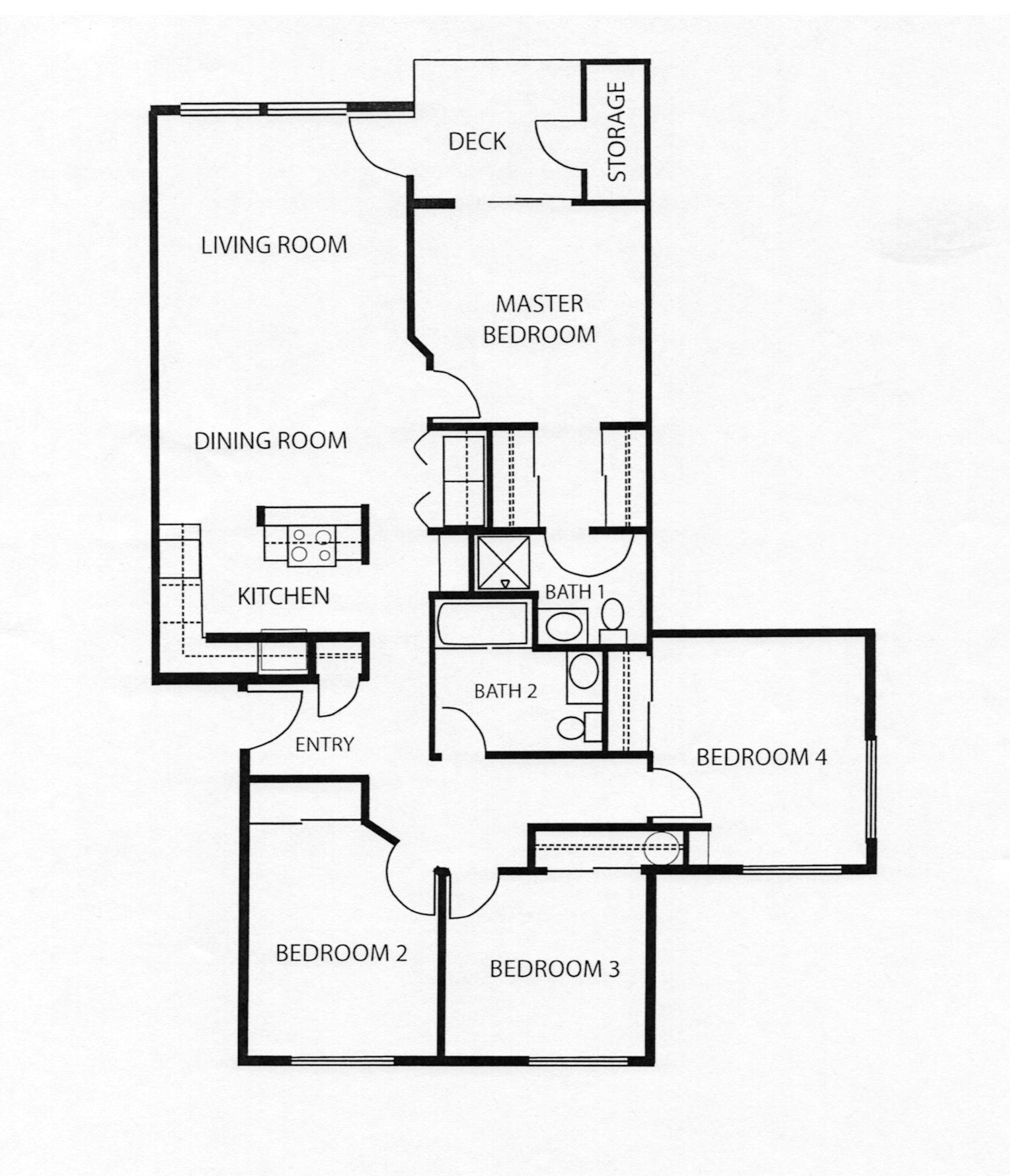 13 Four Bedroom Floor Plan That Will Bring The Joy House