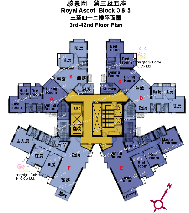 Floor Plan of Royal Ascot