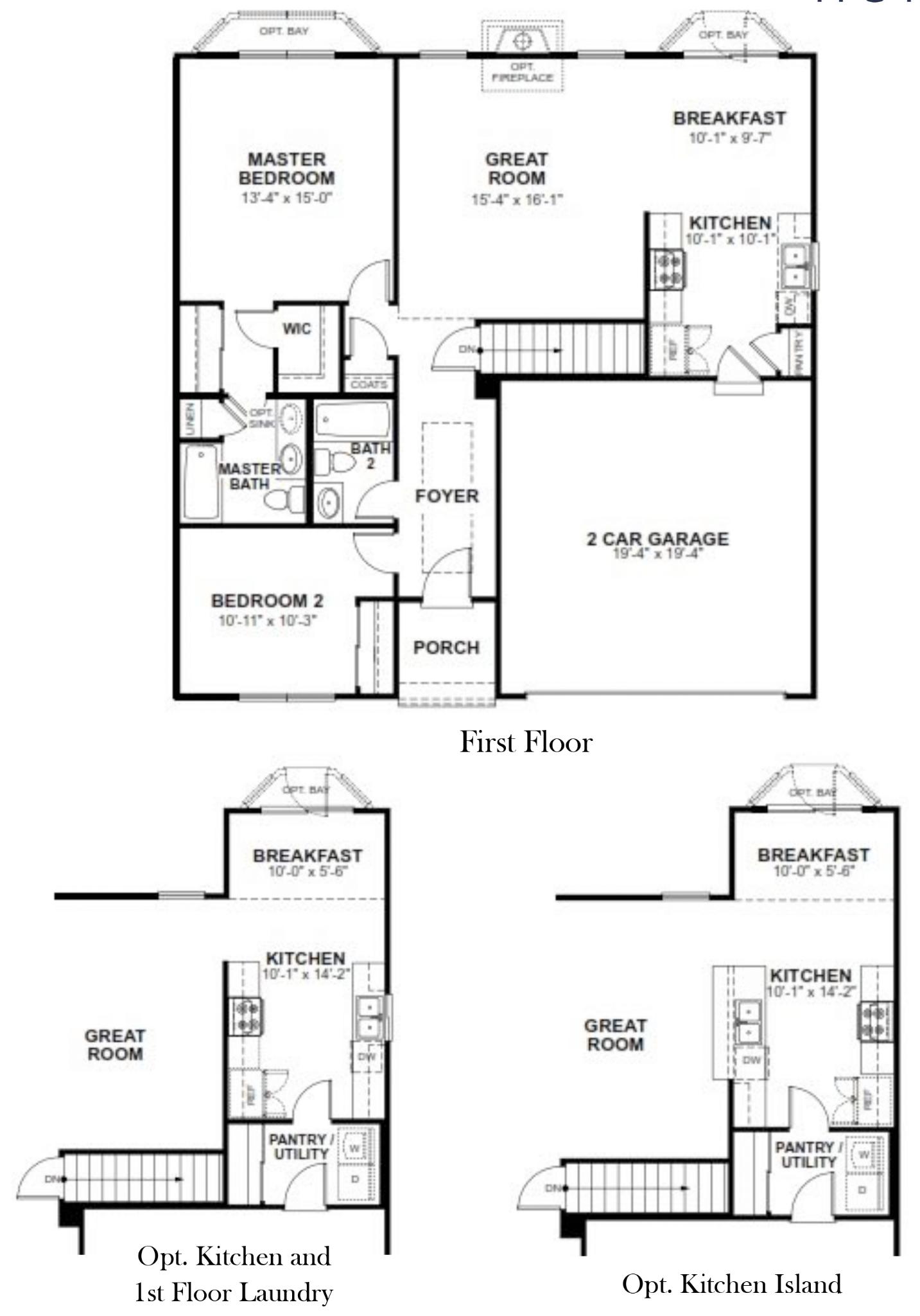 The Dover Floor Plan Flower & Fendler Homes