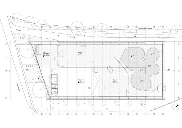 Skaterhall / Herrmann + Bosch Architekten Bosch, Floor