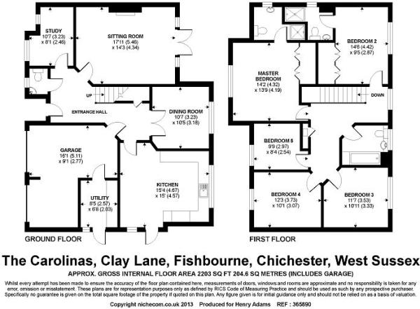 5 bedroom detached house for sale in Clay Lane, Fishbourne
