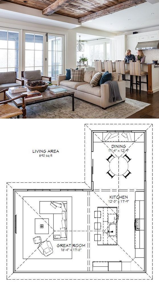 26+ Small Kitchen Design Layout Floor Plans Open Concept