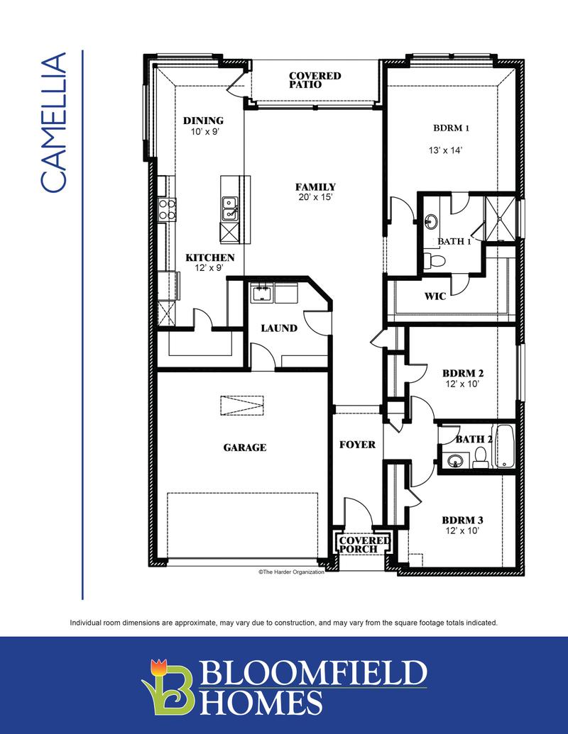 Camellia Home Plan by Bloomfield Homes in Element Series