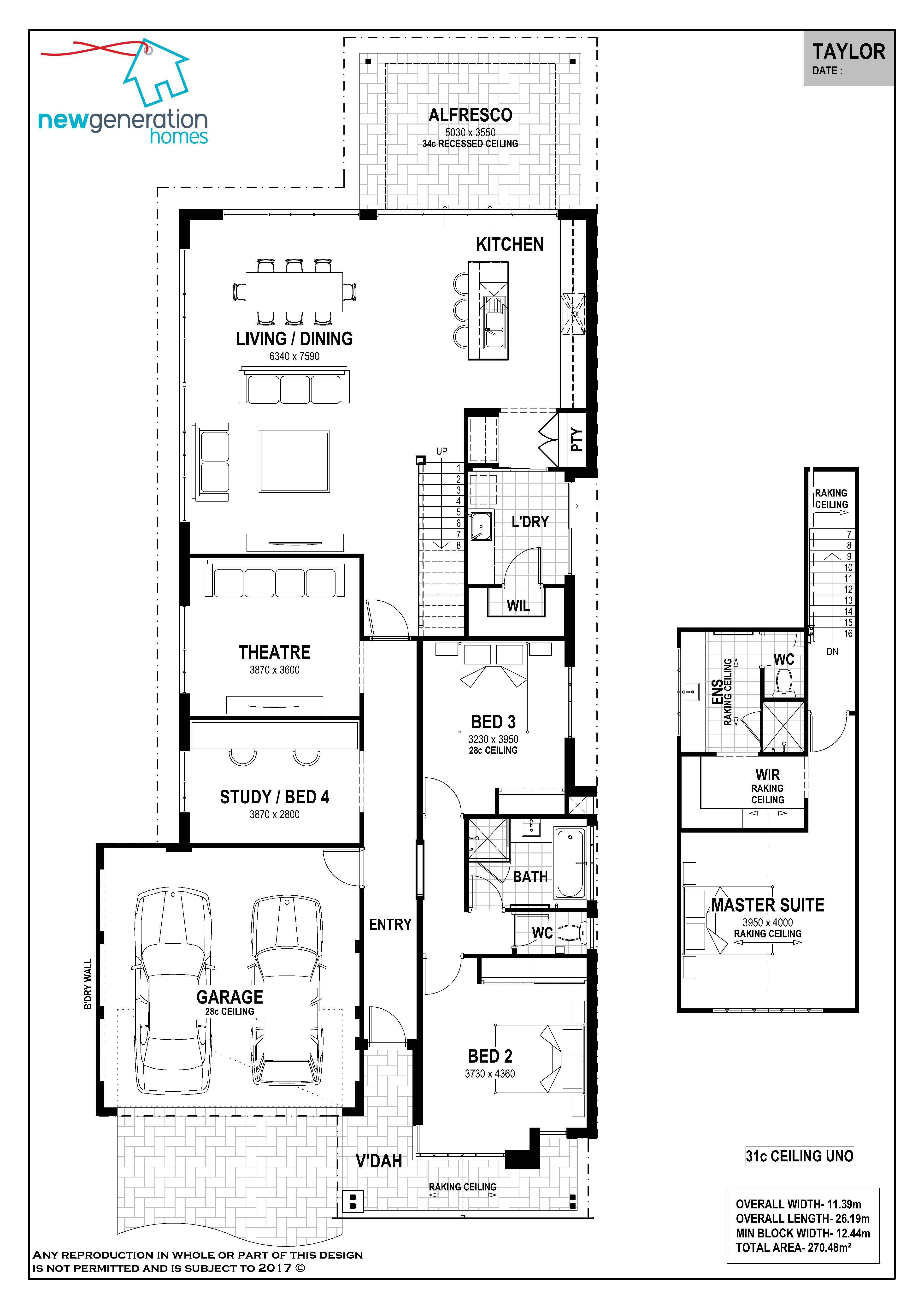 Taylor floorplan Master suite floor plan, Two storey