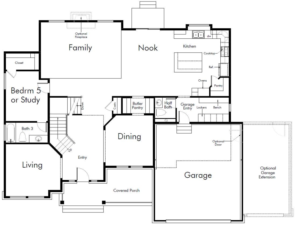 Hanover Traditional Broadview Shores floorplan in 2020