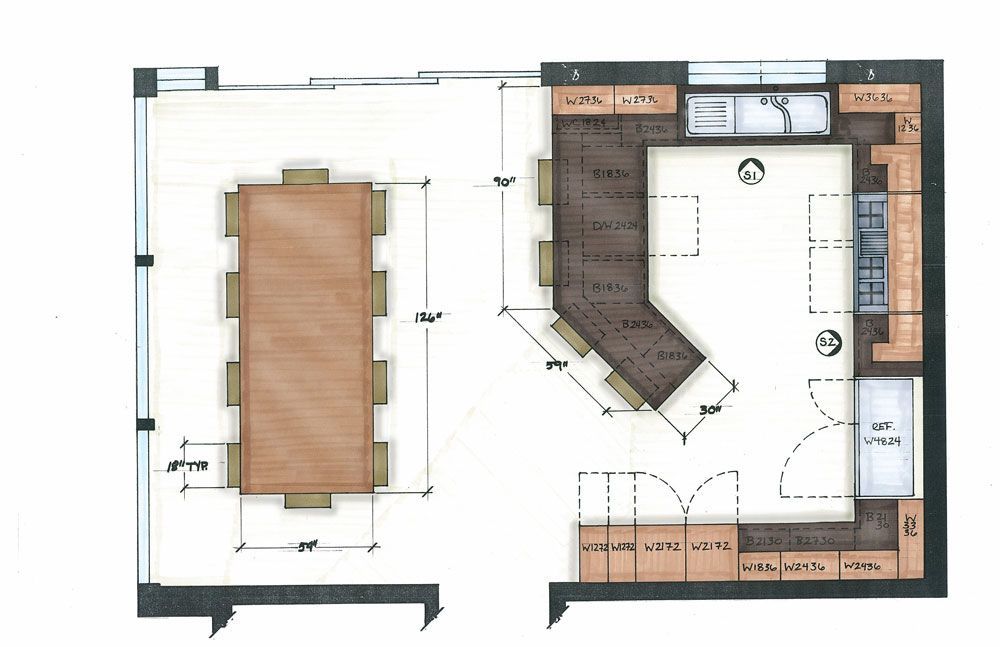3 best kitchen Floor Plan for your next Renovation in 3D