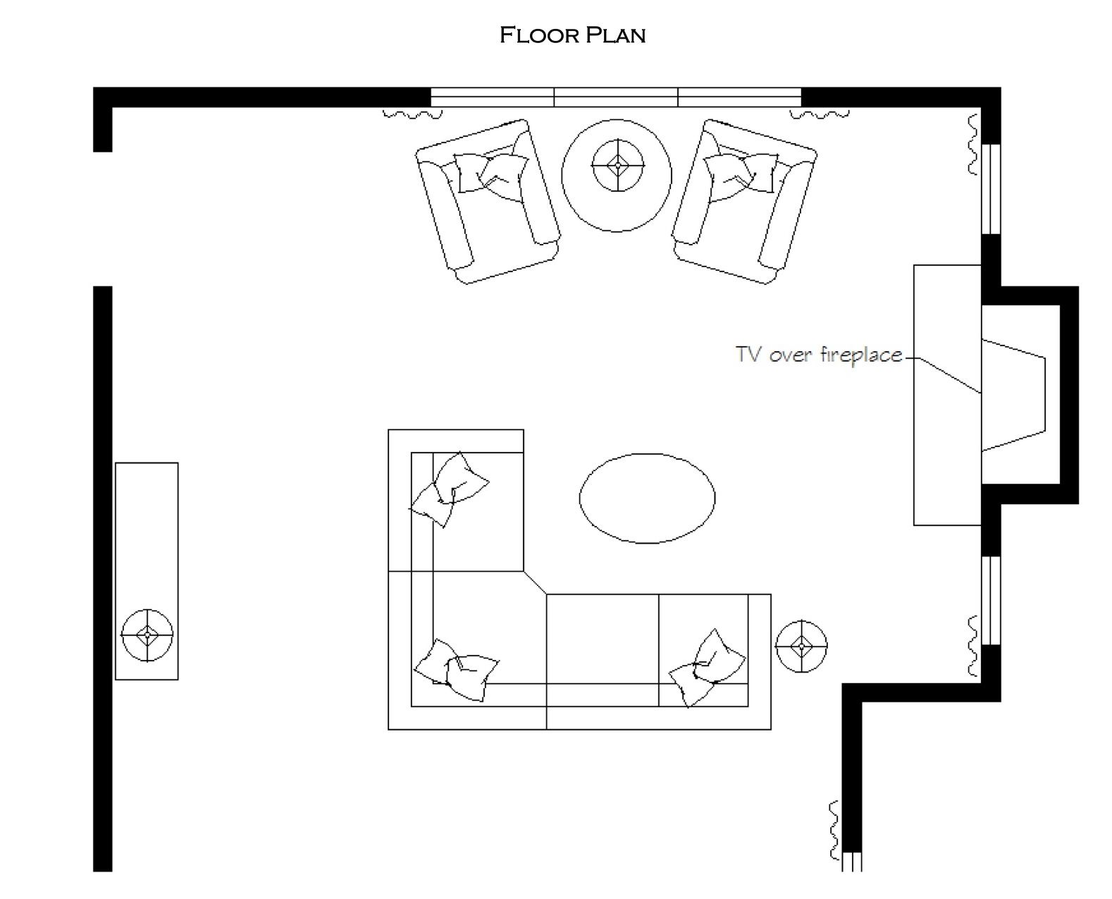 floorplan for living room? Family room layout, Living