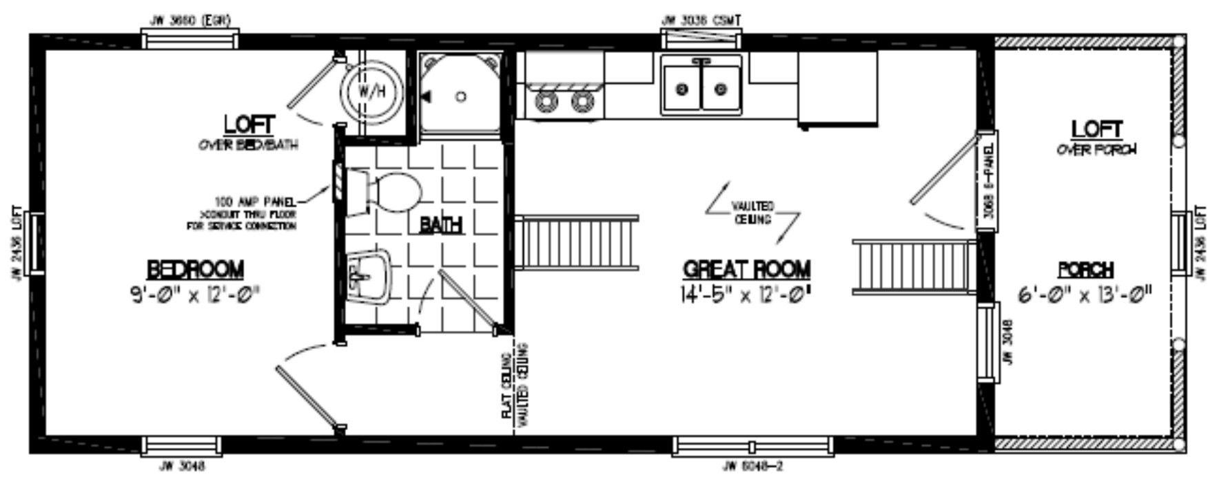 40 Beautiful 12 X 36 House Plans Ideas Cottage Plan Also