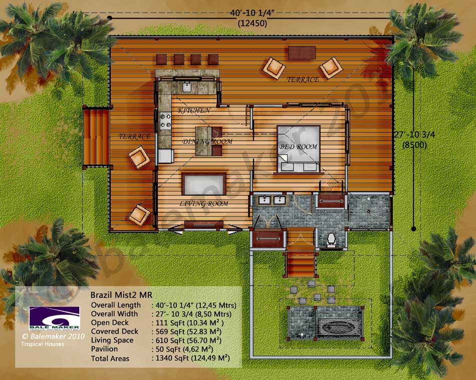 Small casita floor plan Tropical houses, Tropical beach