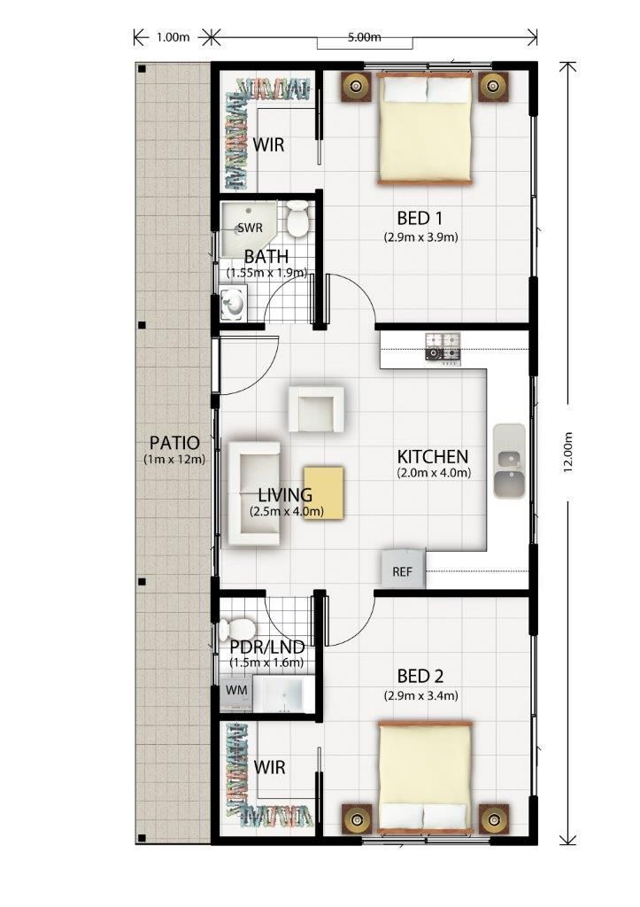 Cromer Granny Flat Design Floor Plan … Tiny house floor