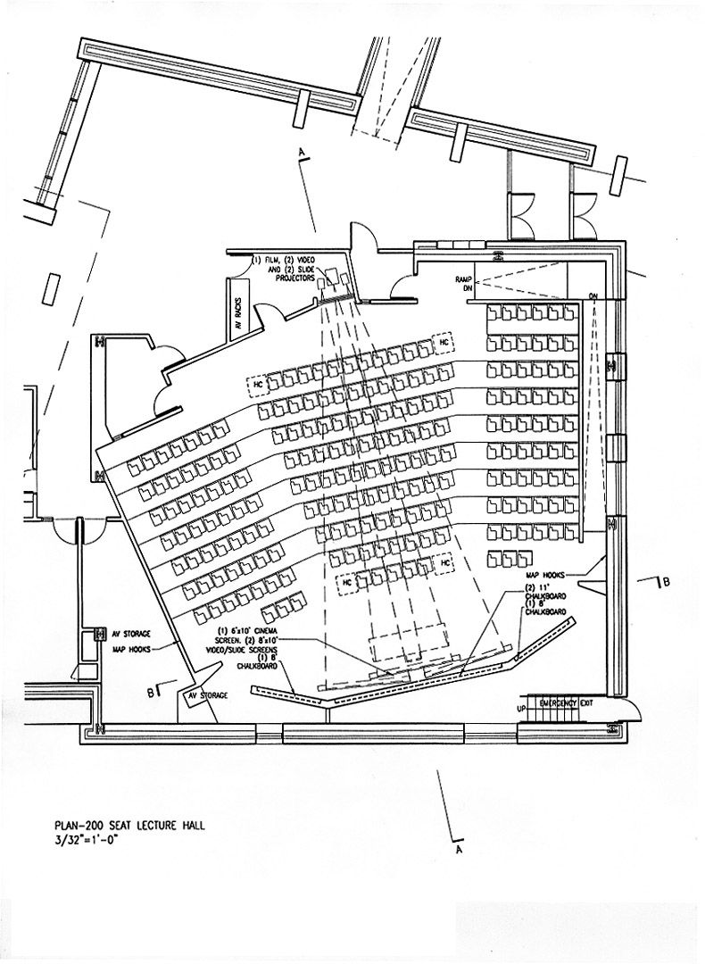 200 Seat Lecture Hall Plan Lectures hall, Lecture hall