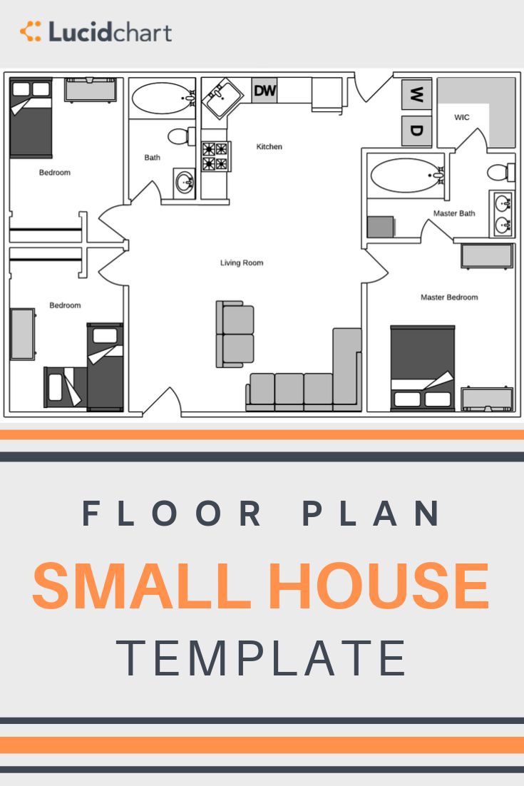 Small House Floor Plan Template Floor plans, Custom