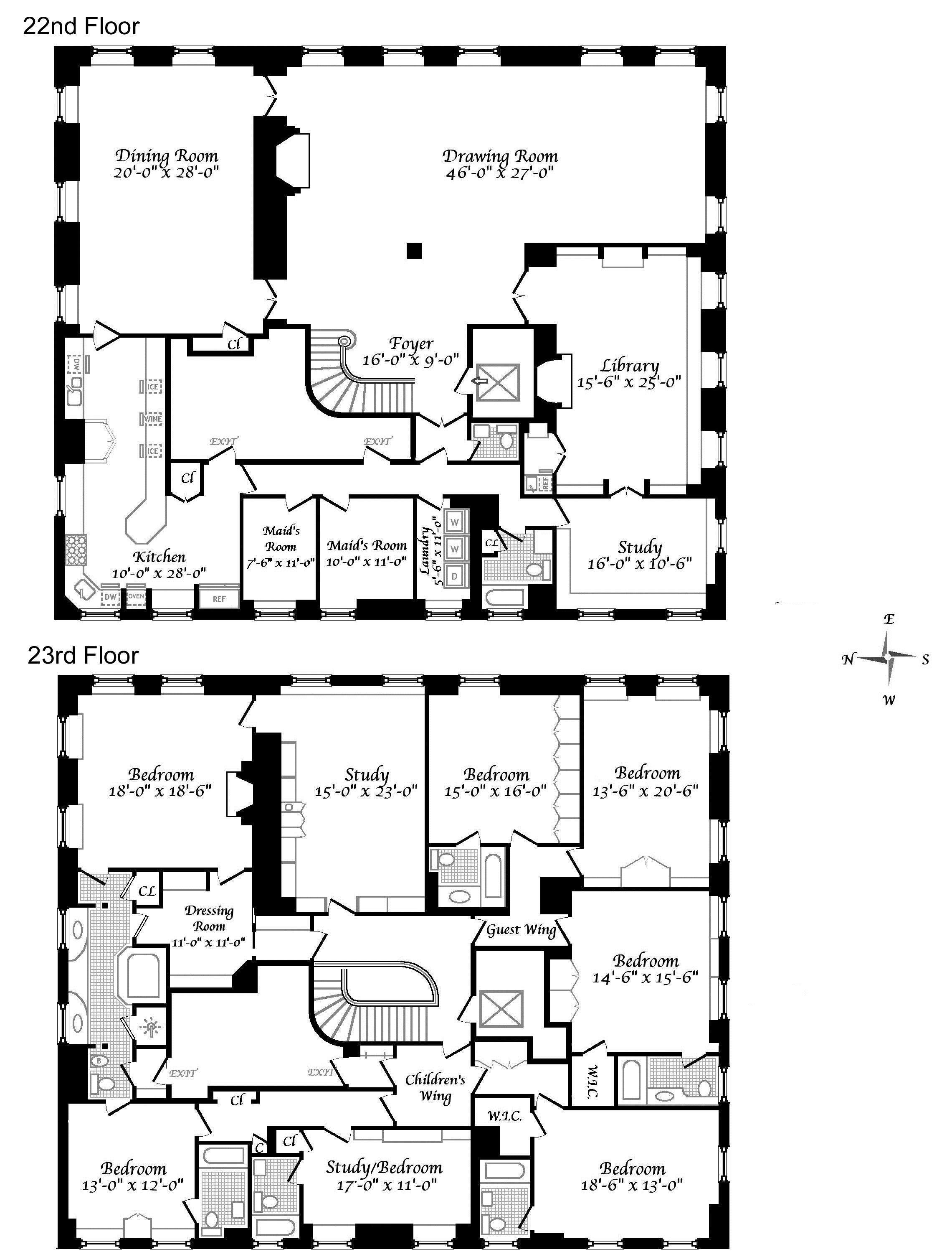floorplan0 Penthouse apartment floor plan, Luxury floor