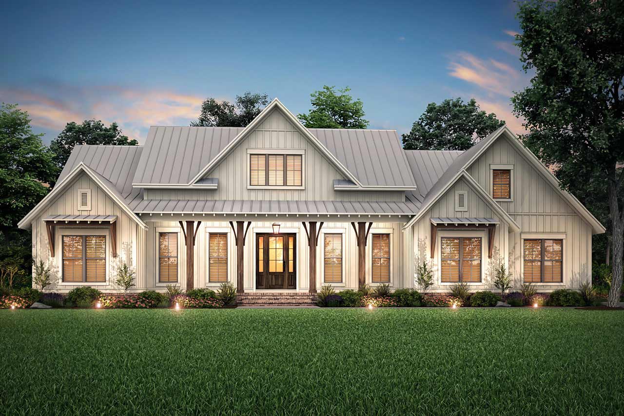 Modernfarmhouse House Plan 3 Bedrooms, 2 Bath, 2553 Sq