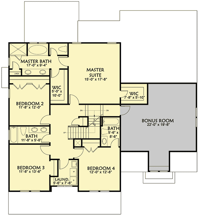 Craftsman House Plan with Main Floor Game Room and Bonus