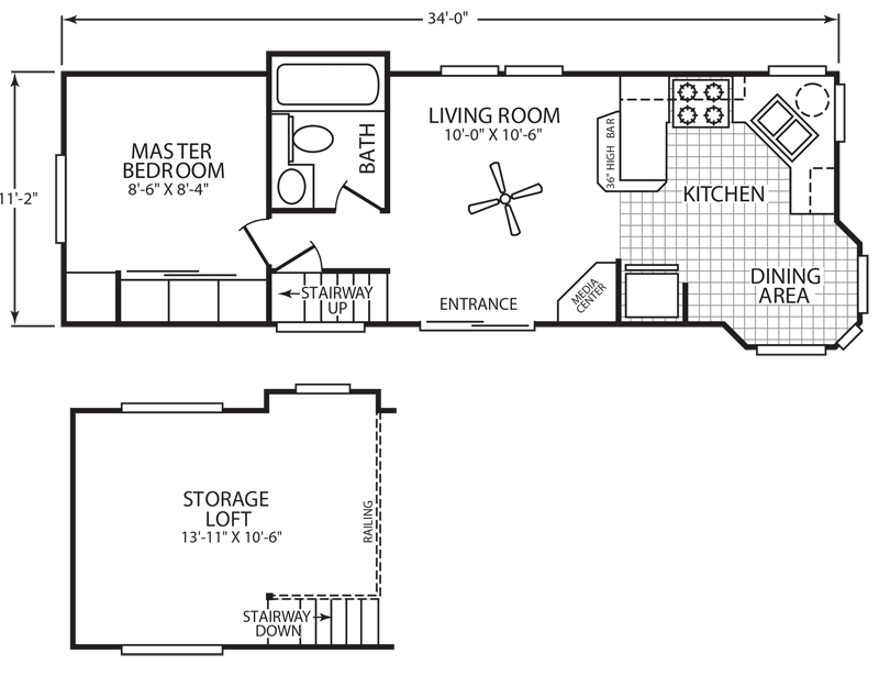 Bridgeport Floor Plan Park Model Homes Washington