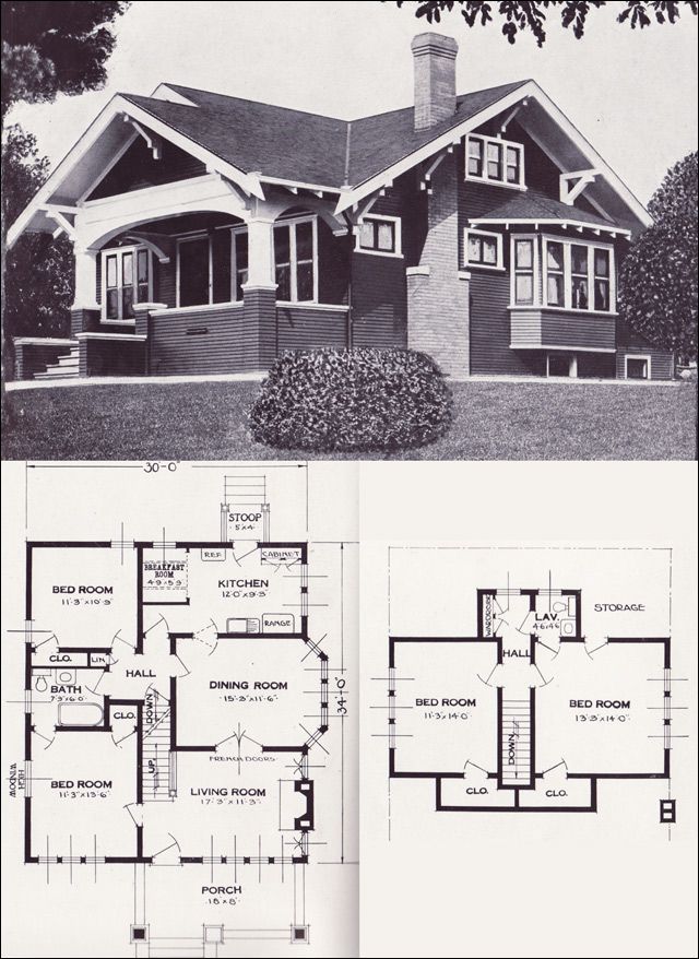 Another Vintage House Plan. Craftsman bungalow house