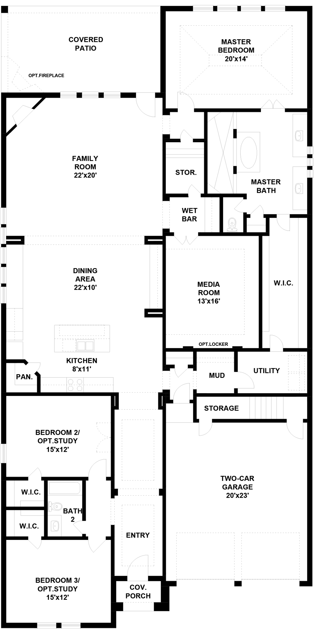 5135 Floorplan 2896 Sq. Ft Bonterra at Woodforest