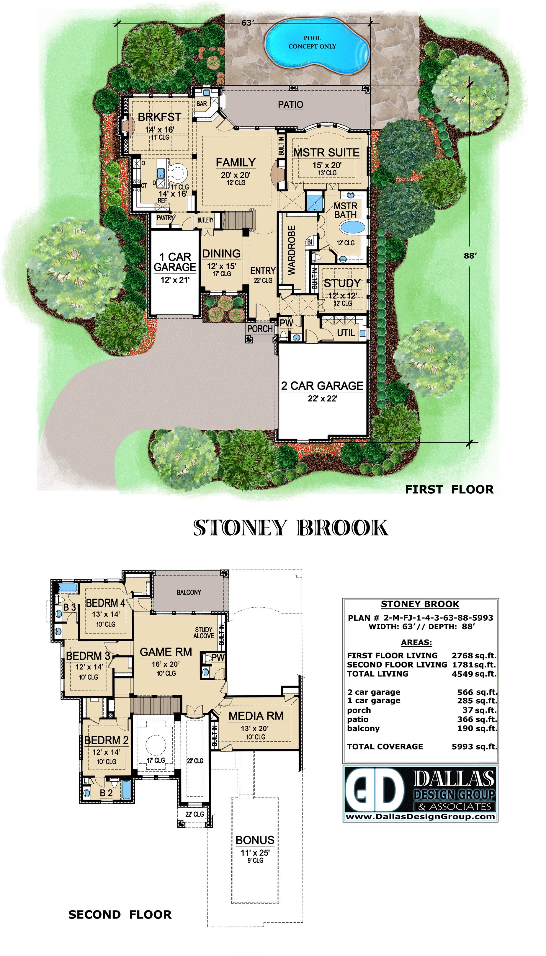 "Stoney Brook" House Plan from Dallas Design Group