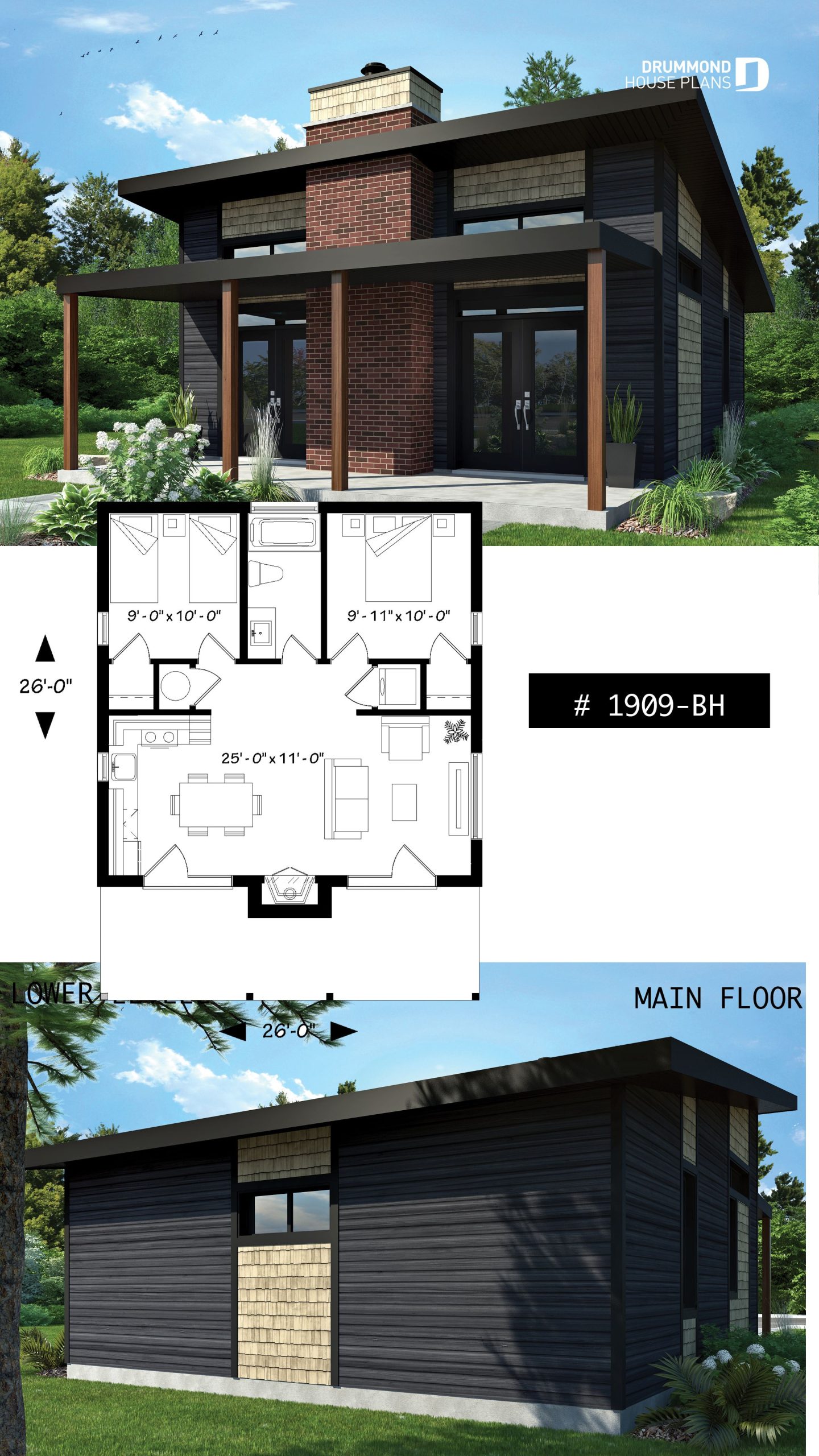 Small Modern Cabin Floor Plans Floorplansclick 9341