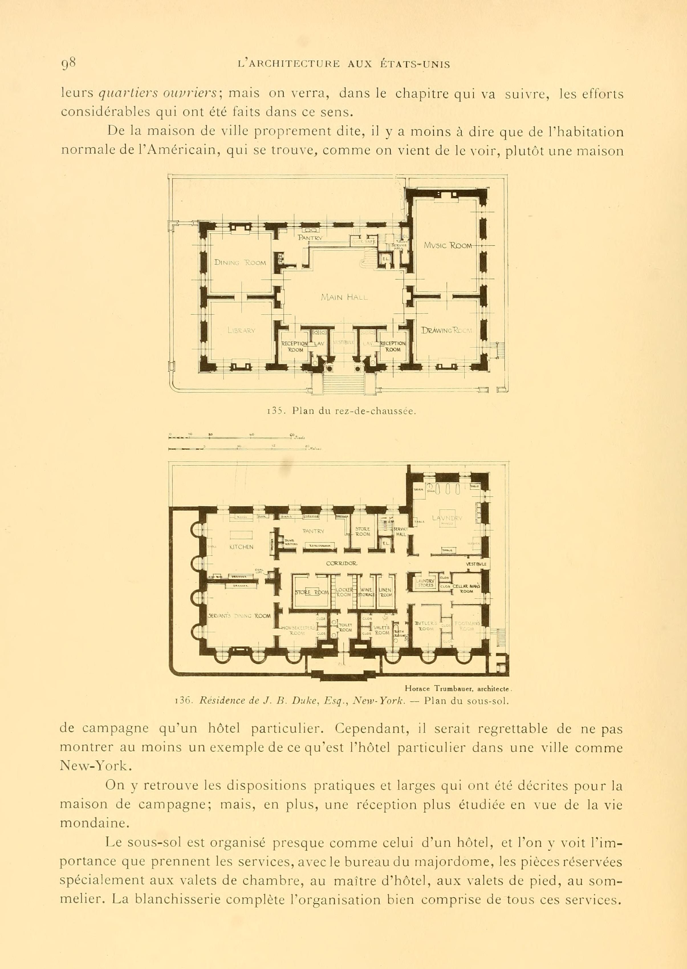 Duke Mansion basement and 1st floor Mansion floor plan