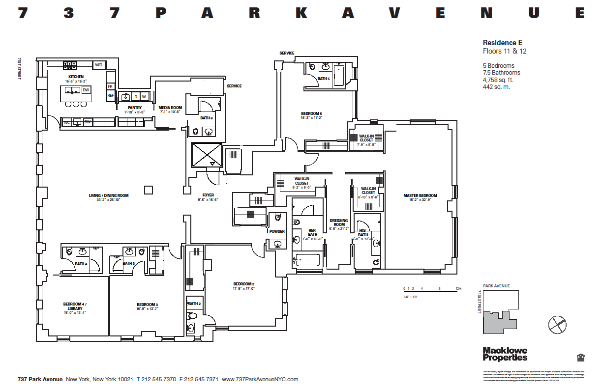 737 PARK AVE Floor plans, Luxury apartments, House plans